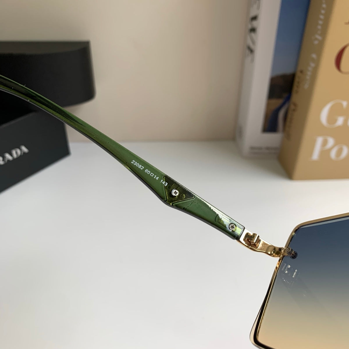 Prada Square Silver Lens Sunglasses for Men & Women - 132498 - detail image 7