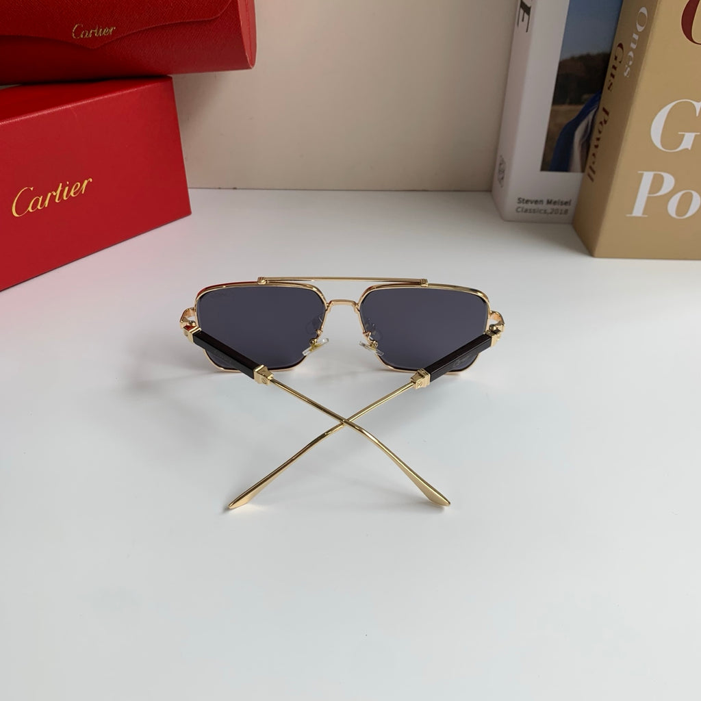 Cartier Metal Fashion Silver Lens Sunglasses for Men & Women - 132533 - detail image 6