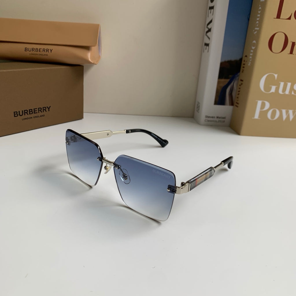 Burberry Metal Square Silver Lens Sunglasses for Men & Women - 416018 - detail image 2