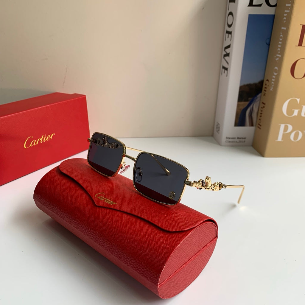 Cartier Metal Square Silver Lens Sunglasses for Men & Women - 415830 - detail image 5