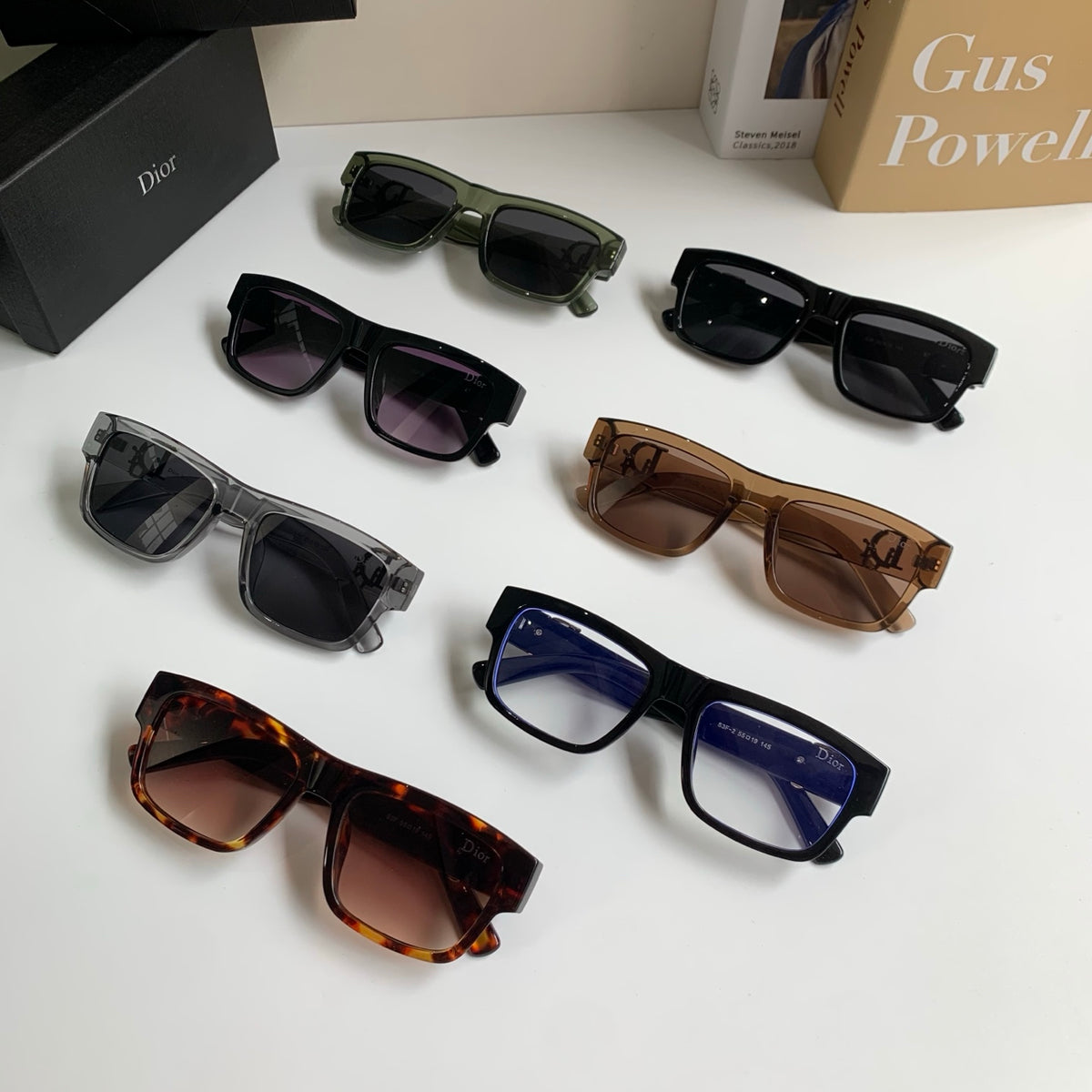 Dior Polarized Square Silver Lens Sunglasses for Men & Women - 358213 - detail image 10