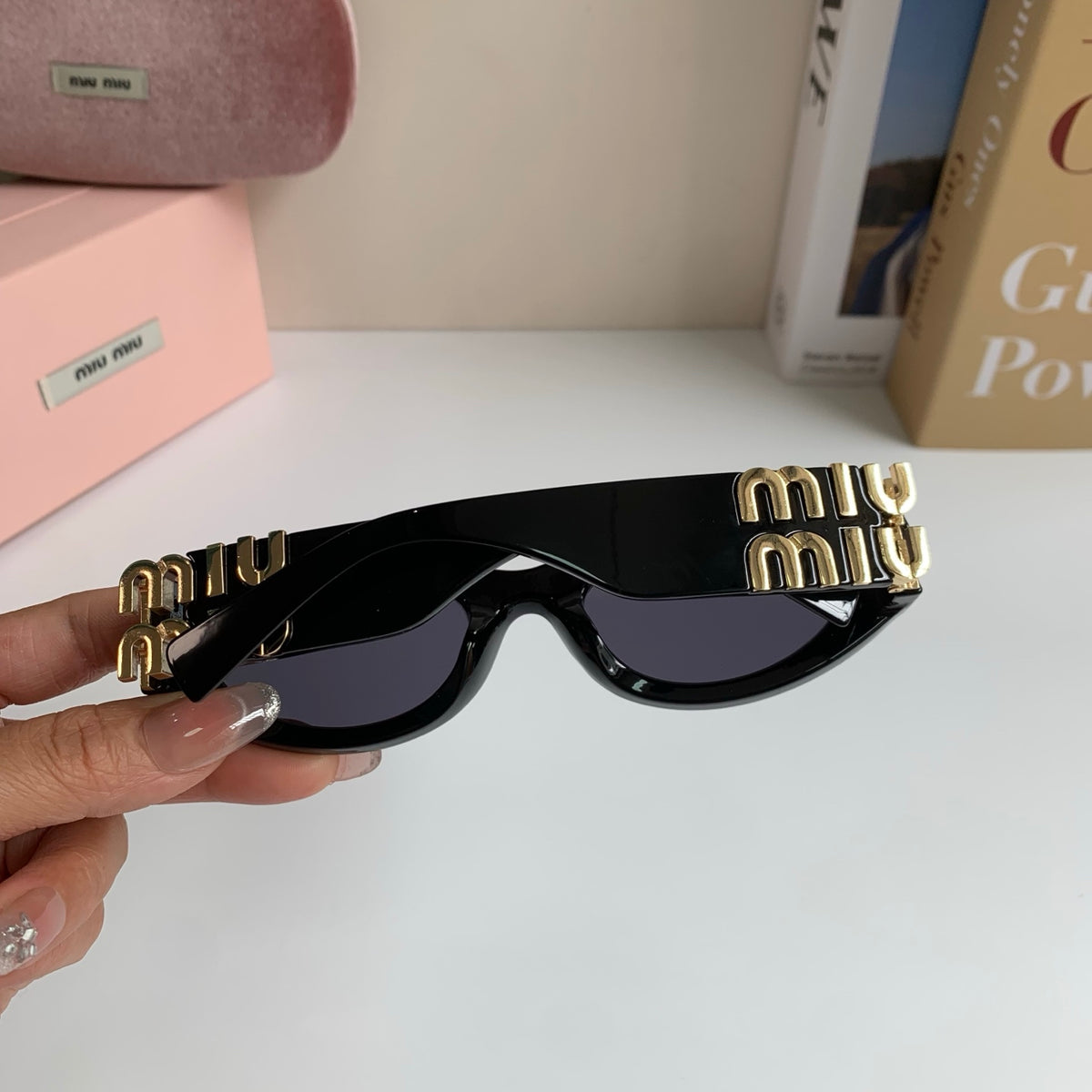 Miu Miu Fashion Black Lens Sunglasses for Men & Women - 372428 - detail image 9