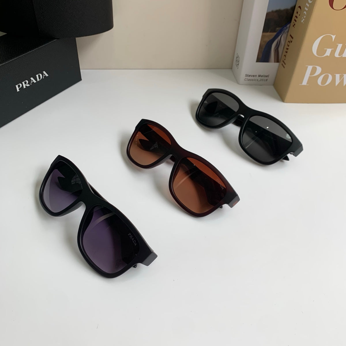 Prada Fashion Red Lens Sunglasses for Men & Women - 372129 - detail image 10