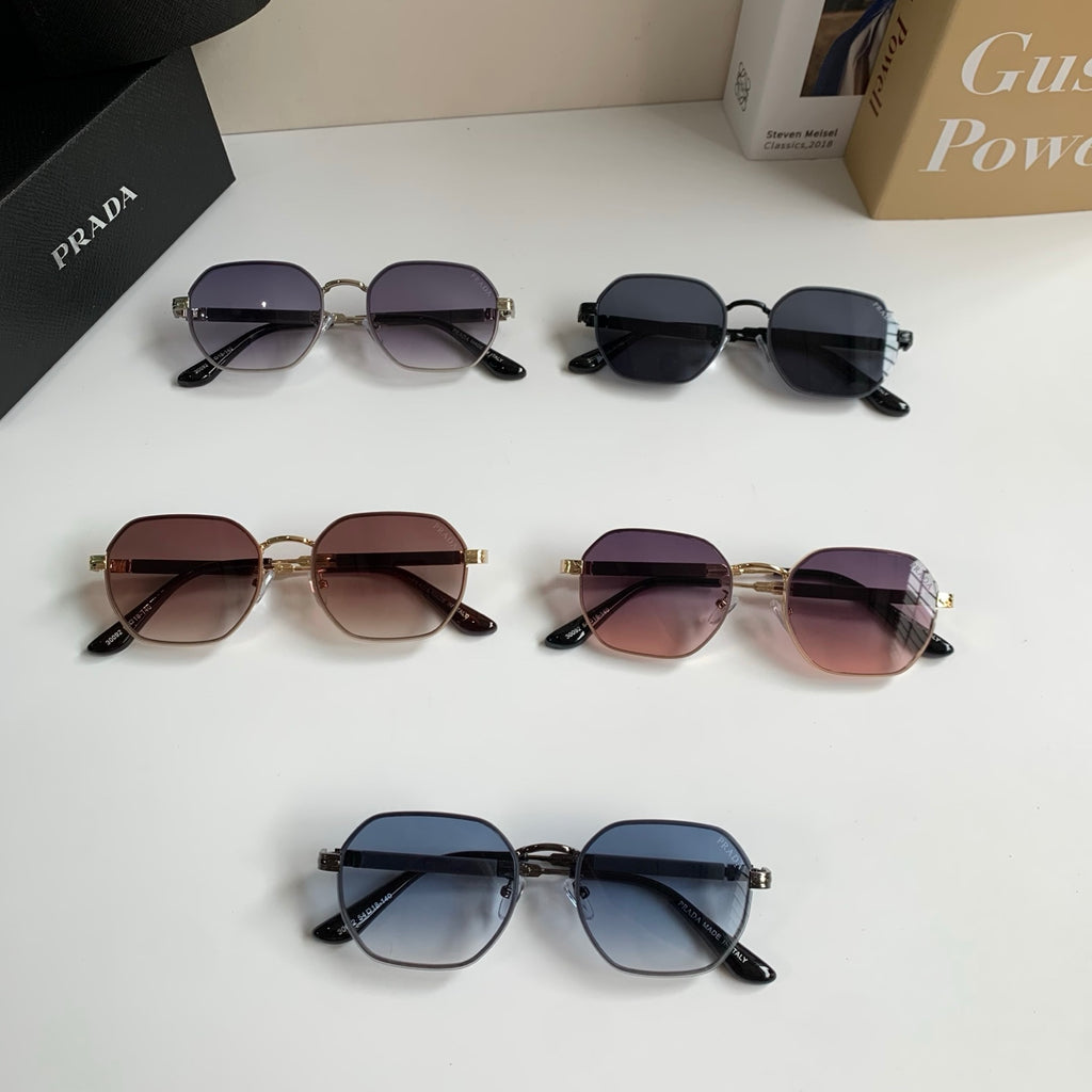 Prada Metal Fashion Silver Lens Sunglasses for Men & Women - 382588 - detail image 10