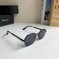 Prada Metal Fashion Silver Lens Sunglasses for Men & Women - 465600