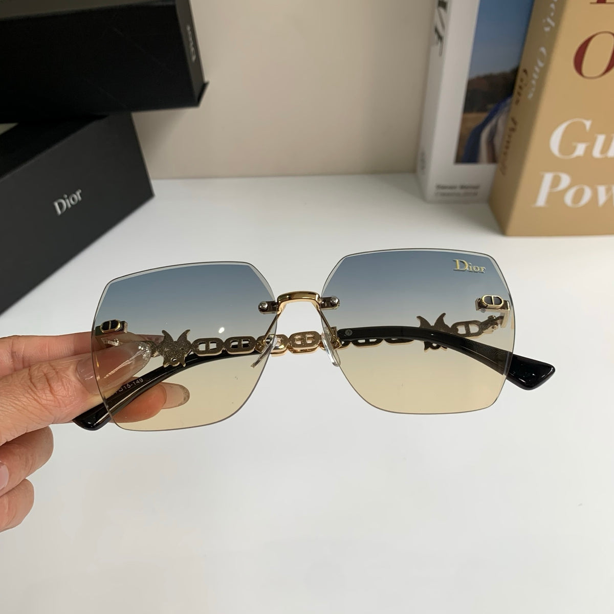 Dior Polarized Square Silver Lens Sunglasses for Men & Women - 415490 - detail image 4