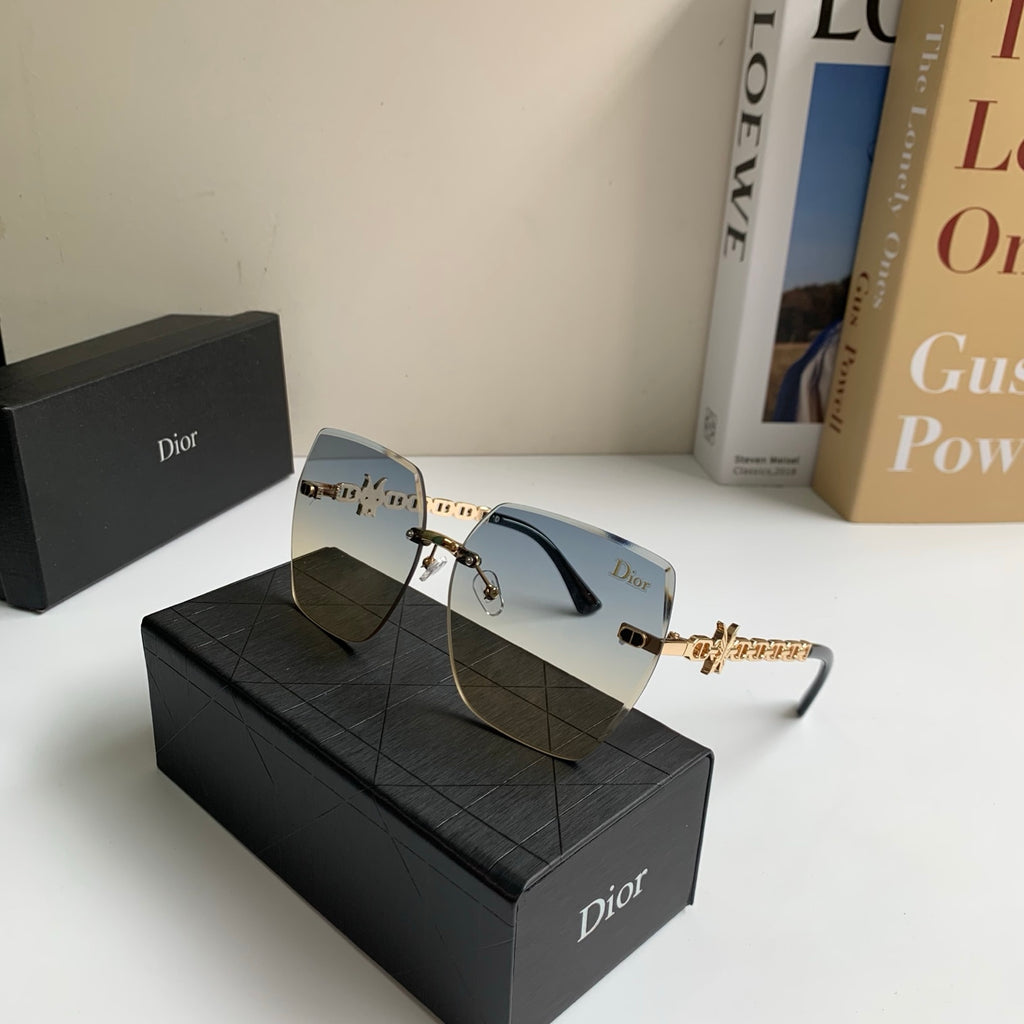 Dior Polarized Square Silver Lens Sunglasses for Men & Women - 415490 - detail image 5
