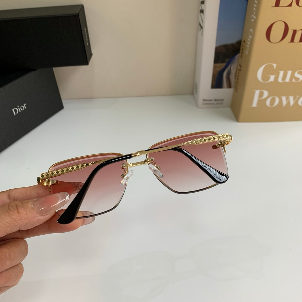 Dior Polarized Metal Fashion Red Lens Sunglasses for Men & Women - detail image 8