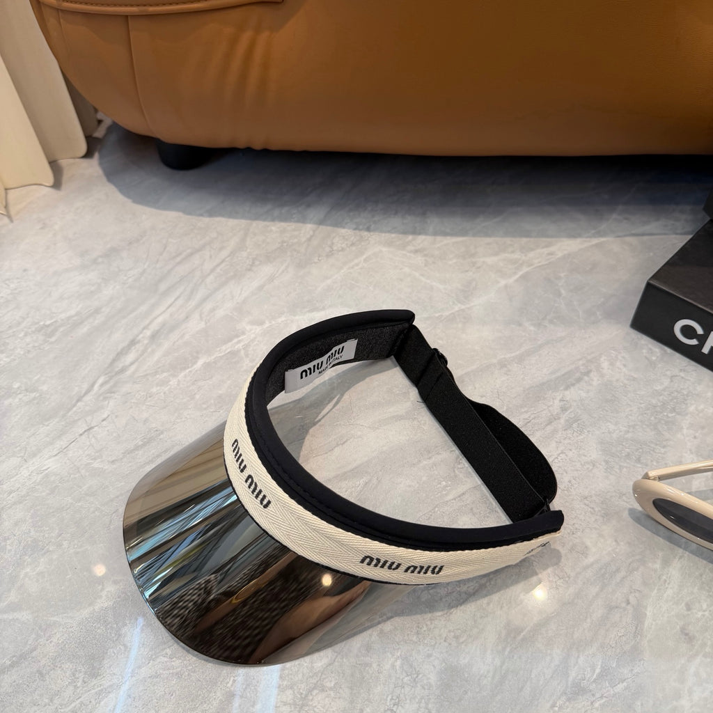 Miu Miu Blue-Light Fashion Silver Sun Visor for Men & Women - 358693 - detail image 5