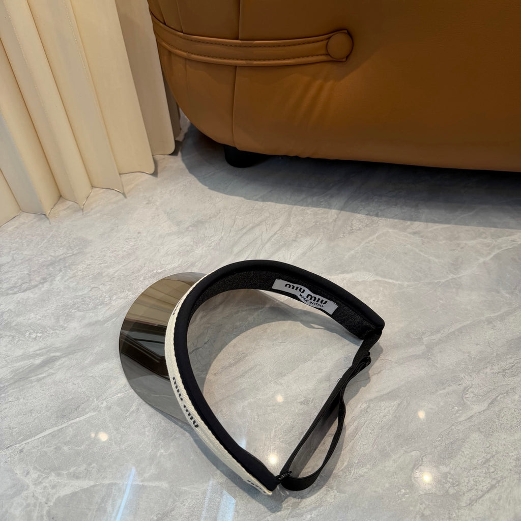 Miu Miu Blue-Light Fashion Silver Sun Visor for Men & Women - 358693 - detail image 2