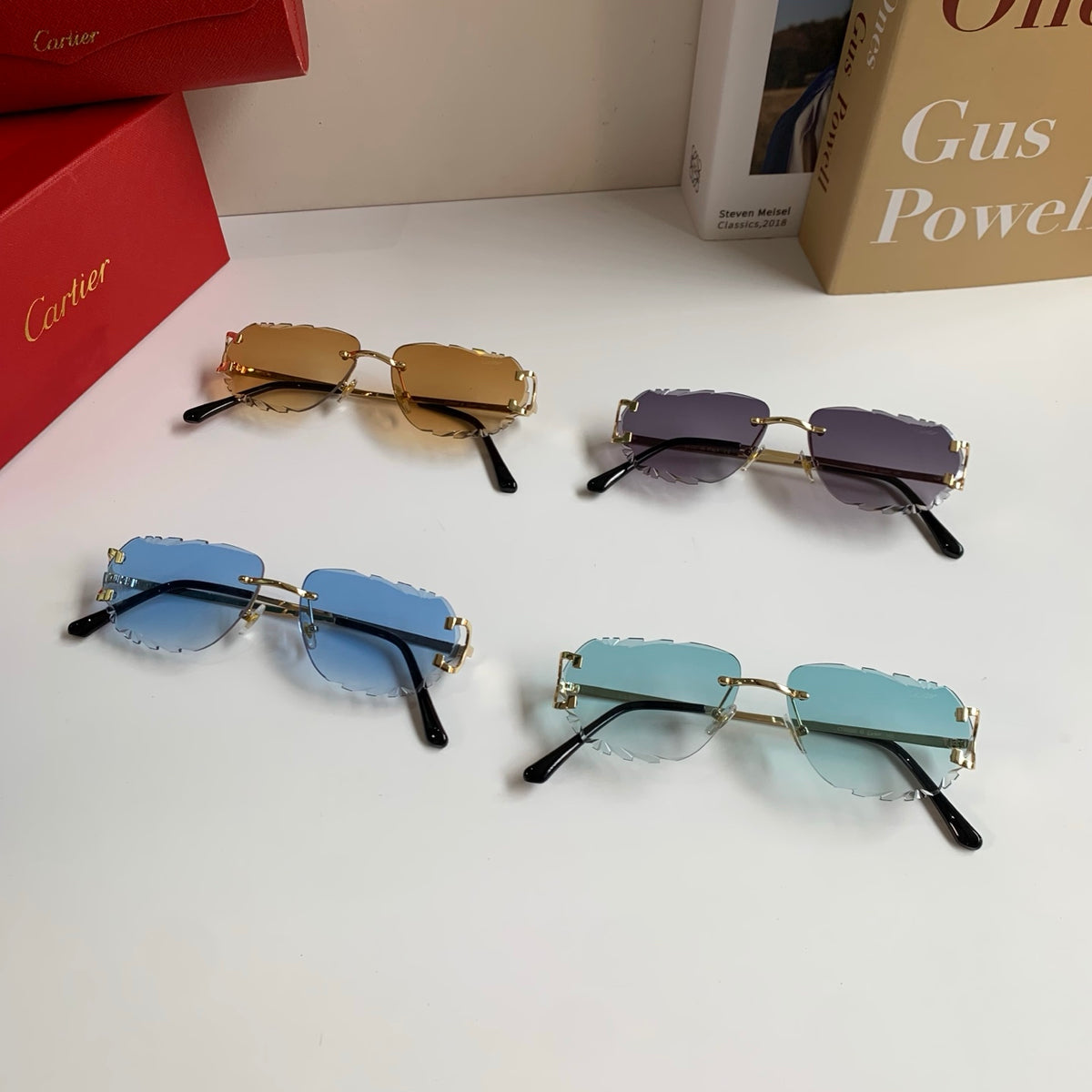 Cartier Fashion Brown Lens Sunglasses for Men & Women - 358565 - detail image 9