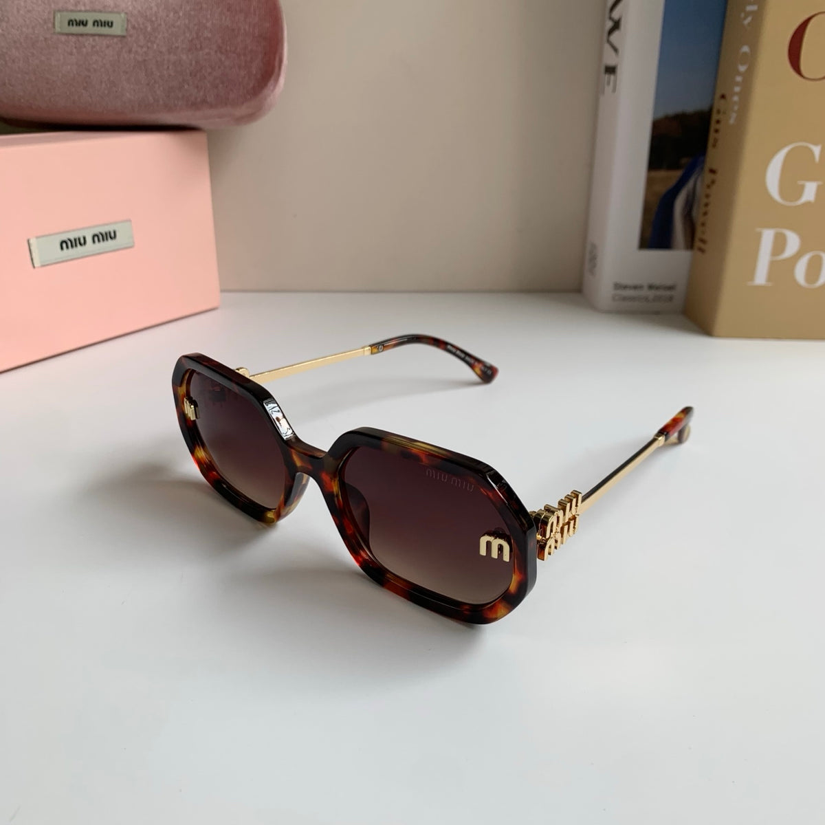 Miu Miu Square Red Lens Sunglasses for Men & Women - 358674 - detail image 2