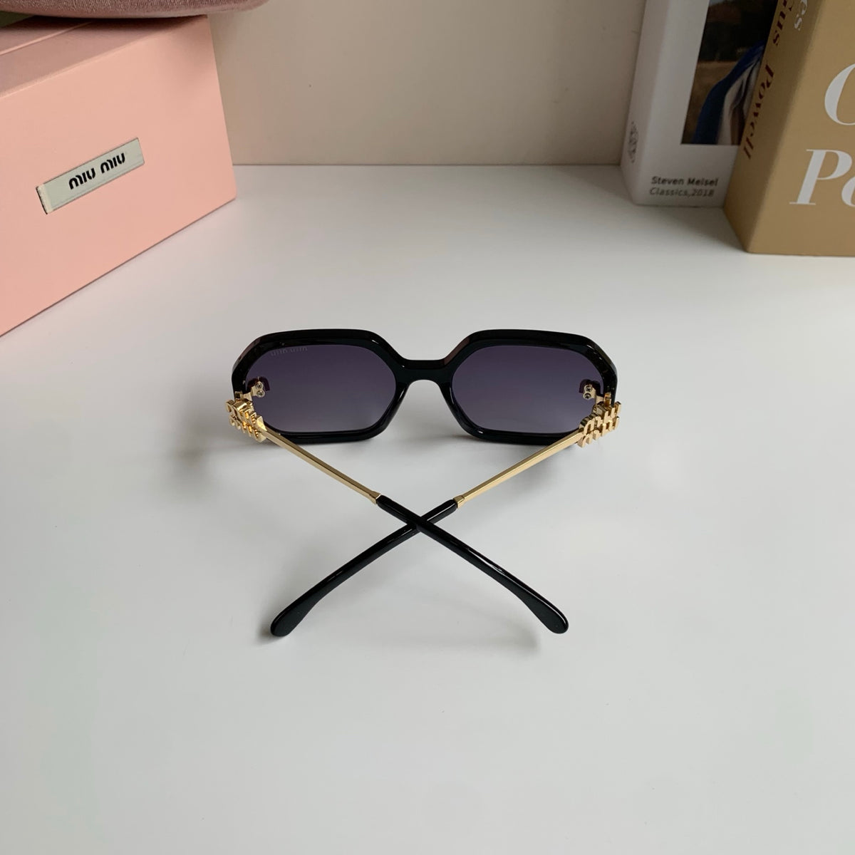 Miu Miu Square Silver Lens Sunglasses for Men & Women - 358675 - detail image 8