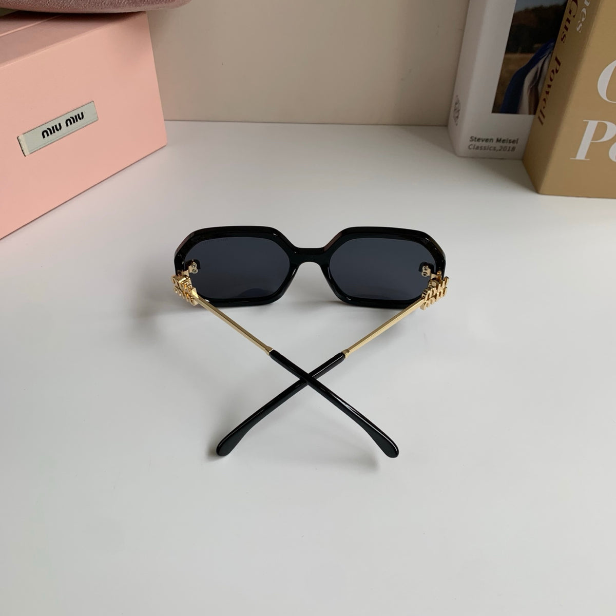 Miu Miu Square Silver Lens Sunglasses for Men & Women - 358677 - detail image 8