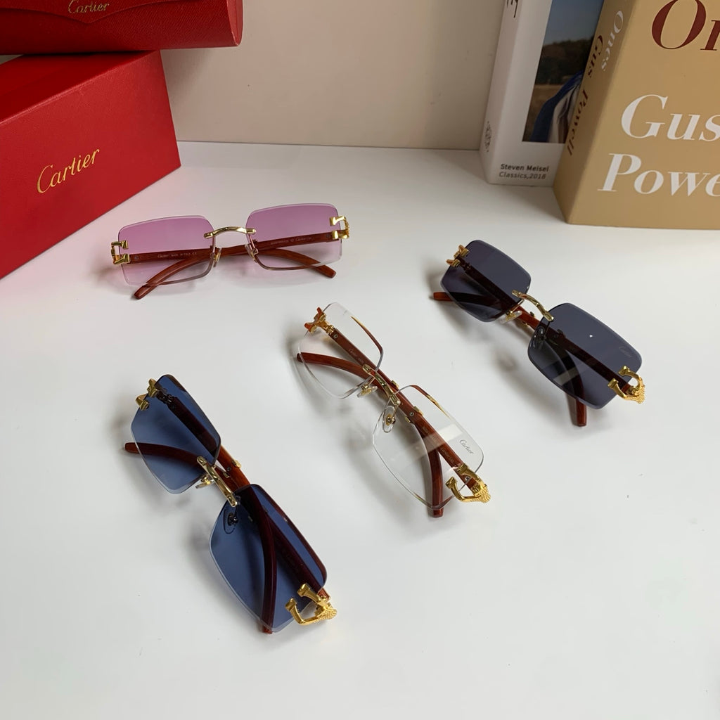 Cartier Fashion Silver Lens Sunglasses for Men & Women - 358500 - detail image 9