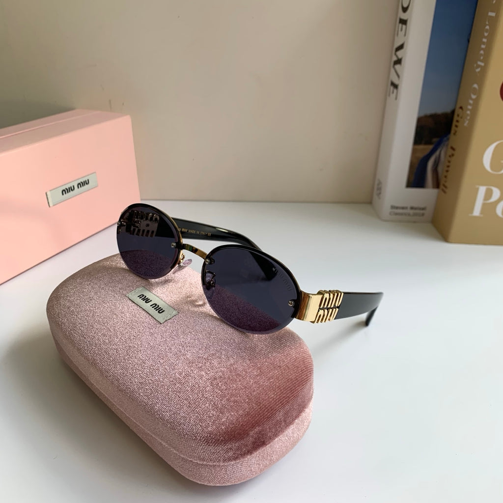Miu Miu Round Silver Lens Sunglasses for Men & Women - 372426 - detail image 4