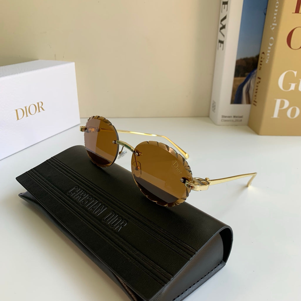 Dior Polarized Round Brown Lens Sunglasses for Men & Women - 382460 - detail image 5
