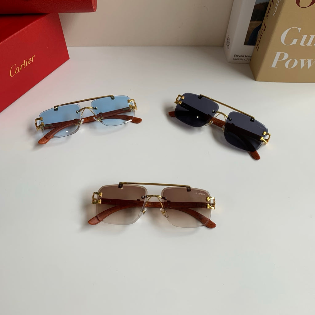 Cartier Fashion Blue Lens Sunglasses for Men & Women - 382759 - detail image 10