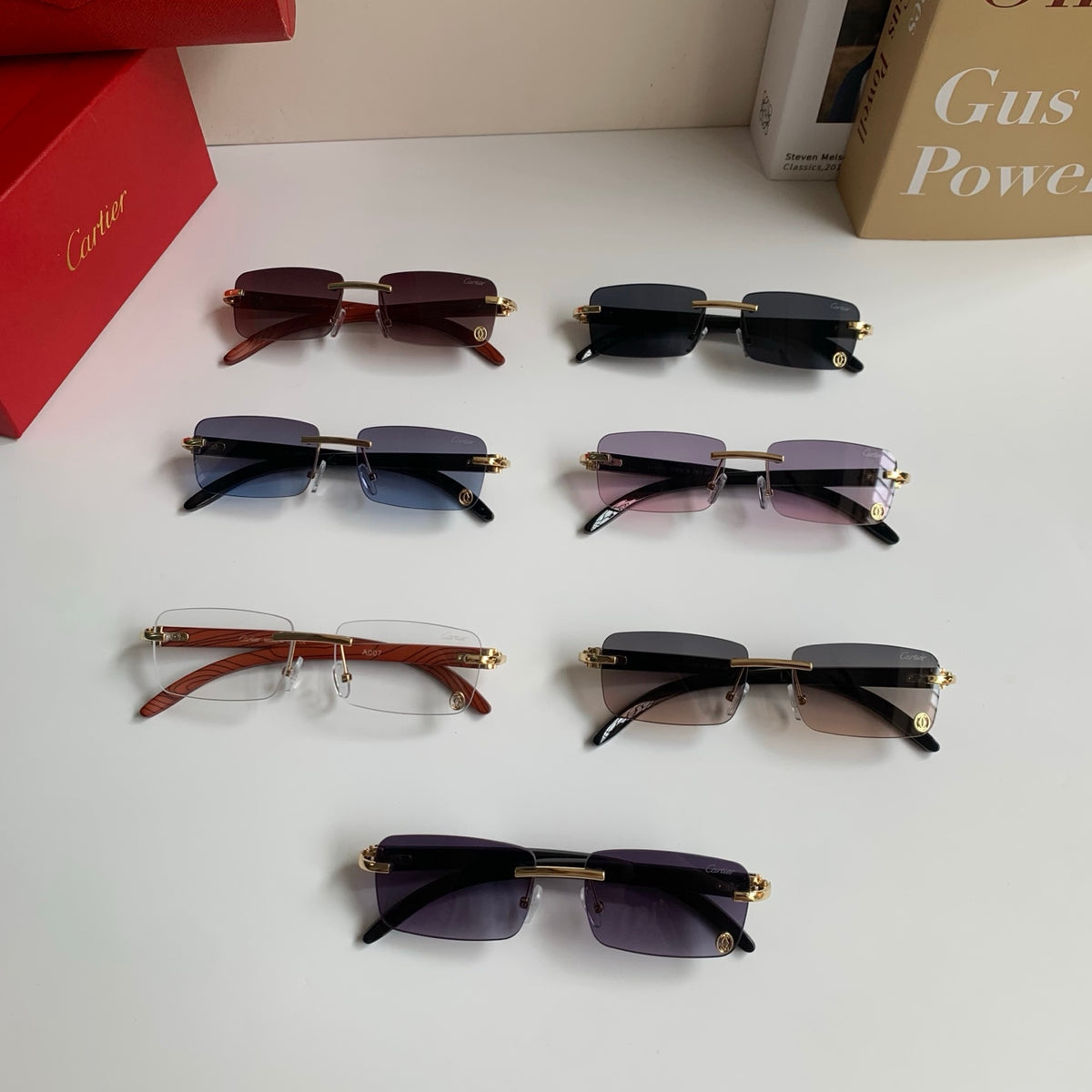 Cartier Fashion Silver Lens Sunglasses for Men & Women - 358523 - detail image 9