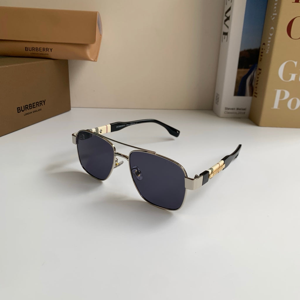 Burberry Metal Square Silver Lens Sunglasses for Men & Women - 399090 - detail image 2