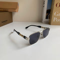 Burberry Metal Square Silver Lens Sunglasses for Men & Women - 399090
