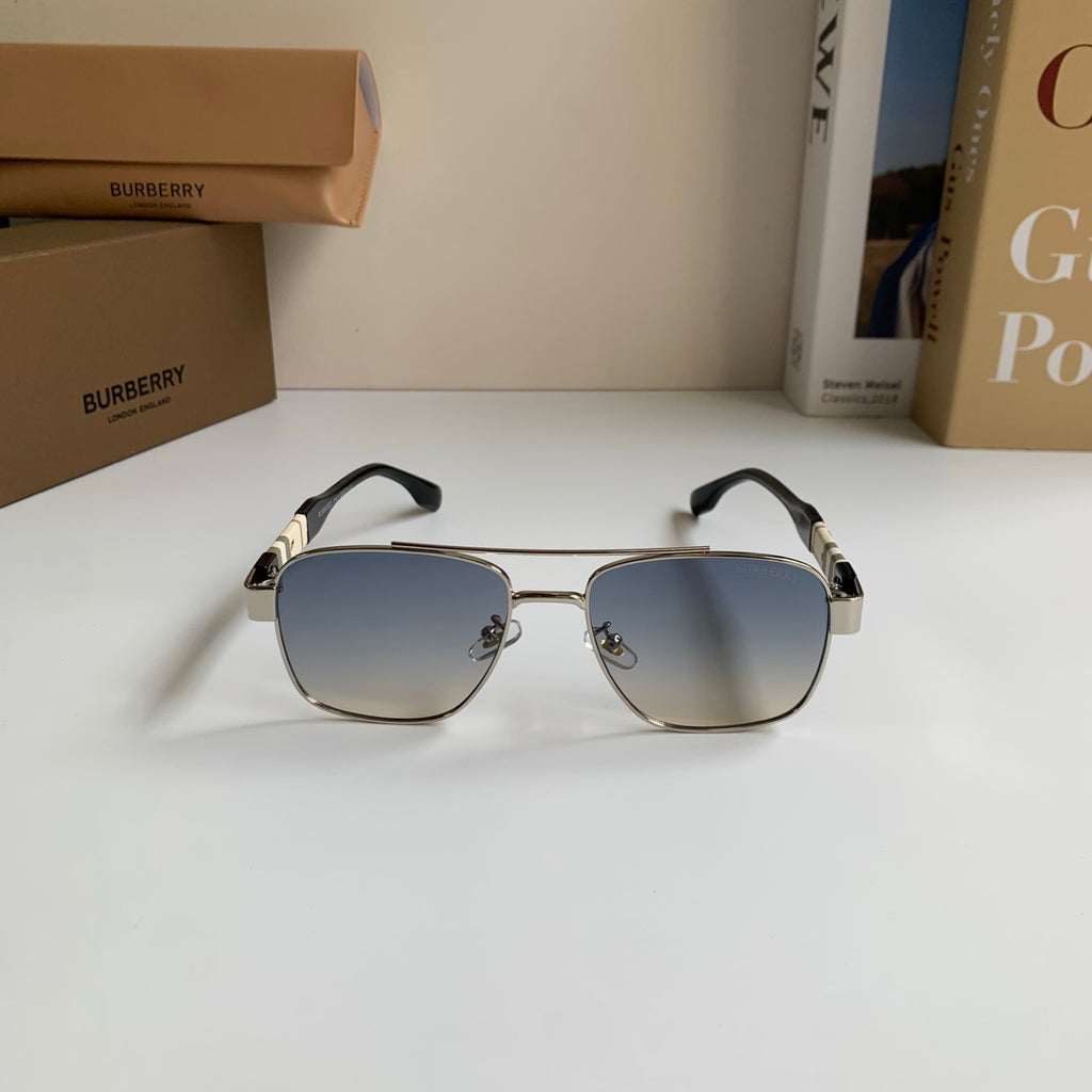 Burberry Metal Square Silver Lens Sunglasses for Men & Women - 399091 - detail image 3