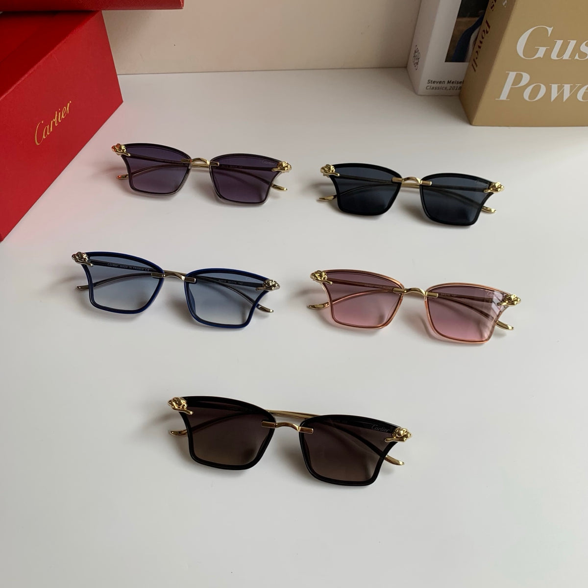 Cartier Lightweight Rimless Silver Lens Sunglasses for Men & Women - 487394 - detail image 9