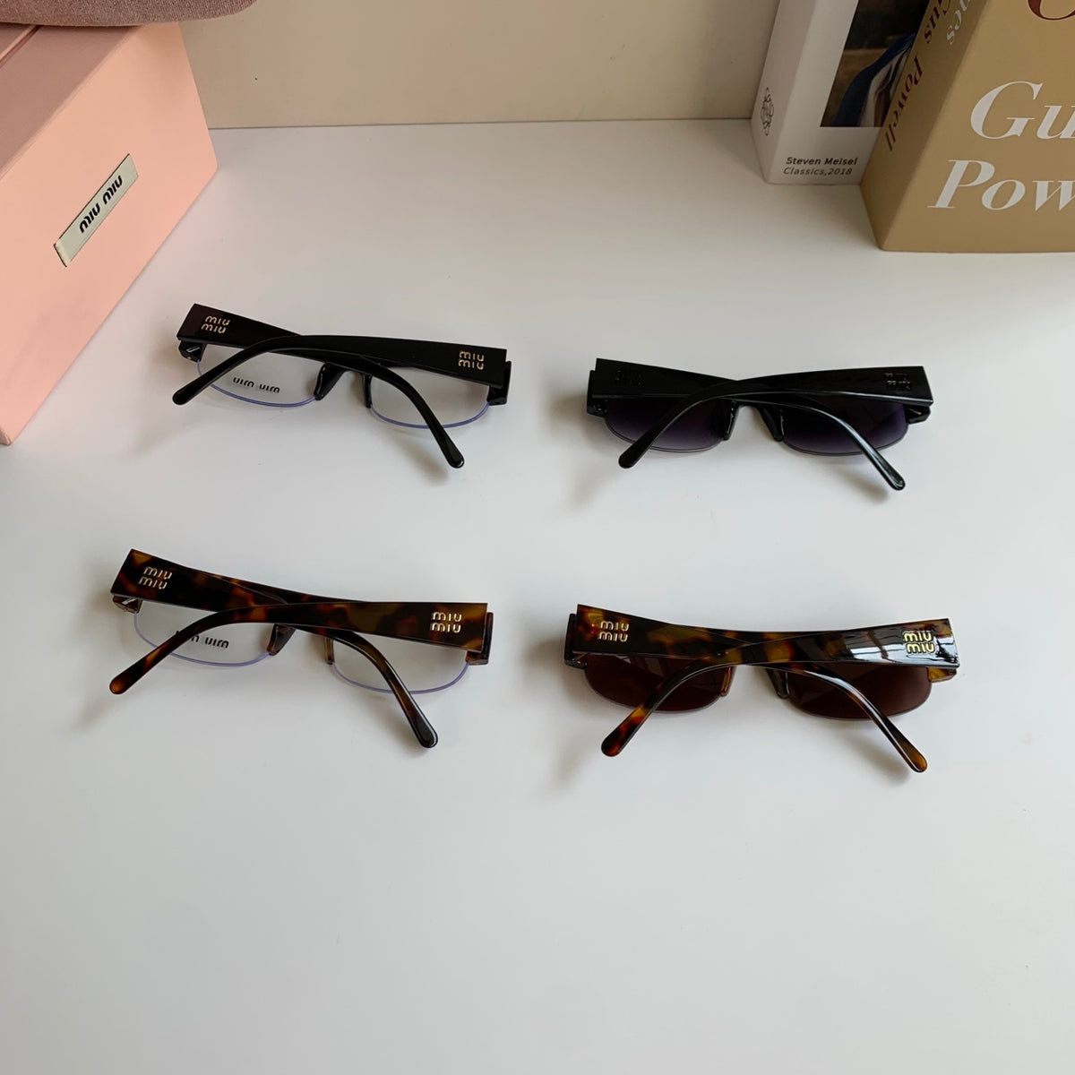 Miu Miu Square Silver Lens Sunglasses for Men & Women - 416200 - detail image 9