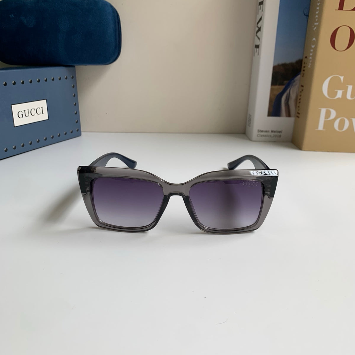 Gucci Square Silver Lens Sunglasses for Men & Women - 357942 - detail image 5