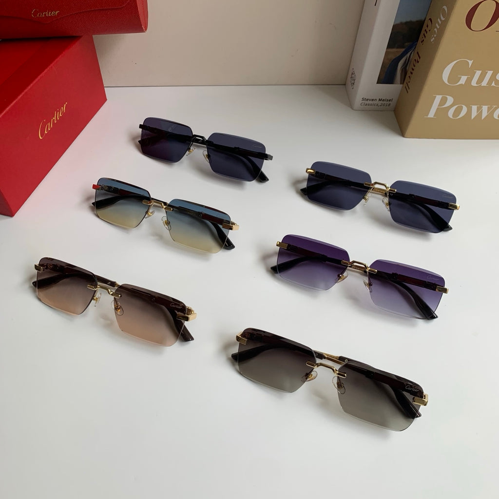 Cartier Square Silver Lens Sunglasses for Men & Women - 487215 - detail image 9