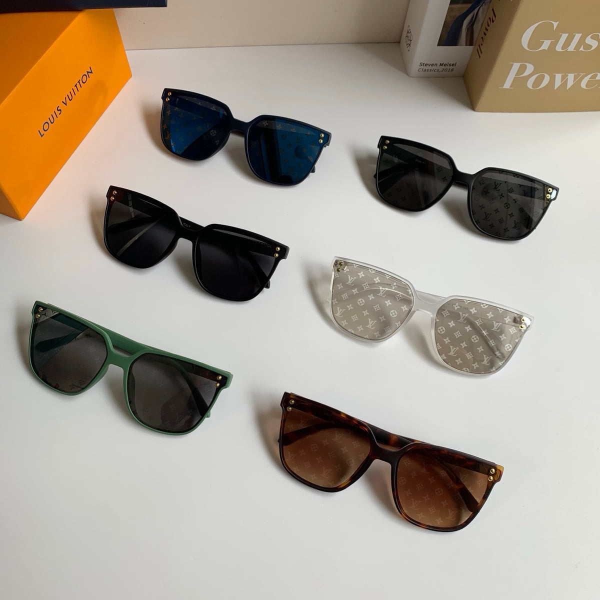 Louis Vuitton Square Black Lens Sunglasses for Men & Women - 431229 - detail image 9