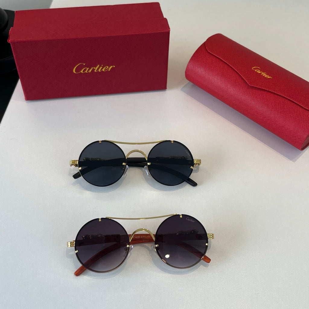 Cartier Lightweight Metal Rimless Silver Lens Sunglasses for Men & Wo - 465851 - detail image 10