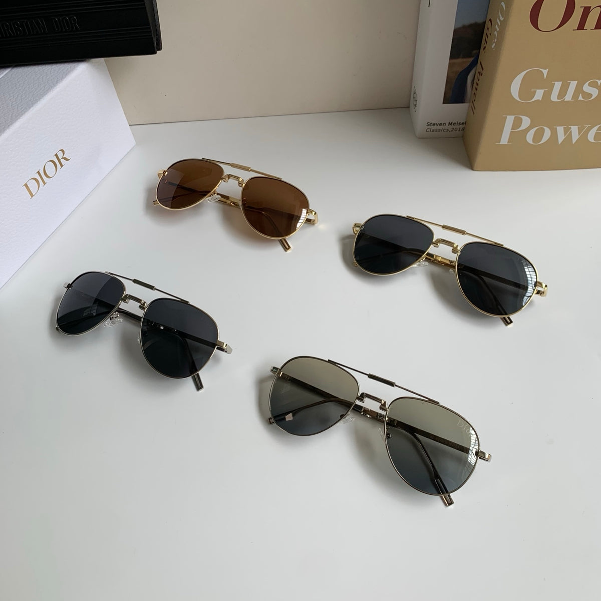 Dior Polarized Metal Fashion Silver Lens Sunglasses for Men & Women - 465413 - detail image 10